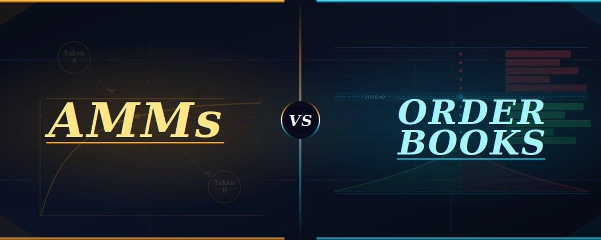 Cover image for the article "AMMs vs Order Books: The Debate Everyone Gets Wrong"